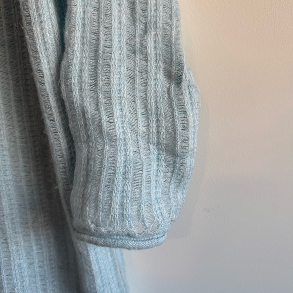 Zara light blue knit midi long sleeve sweater dress size M/L - Picture 10 of 13